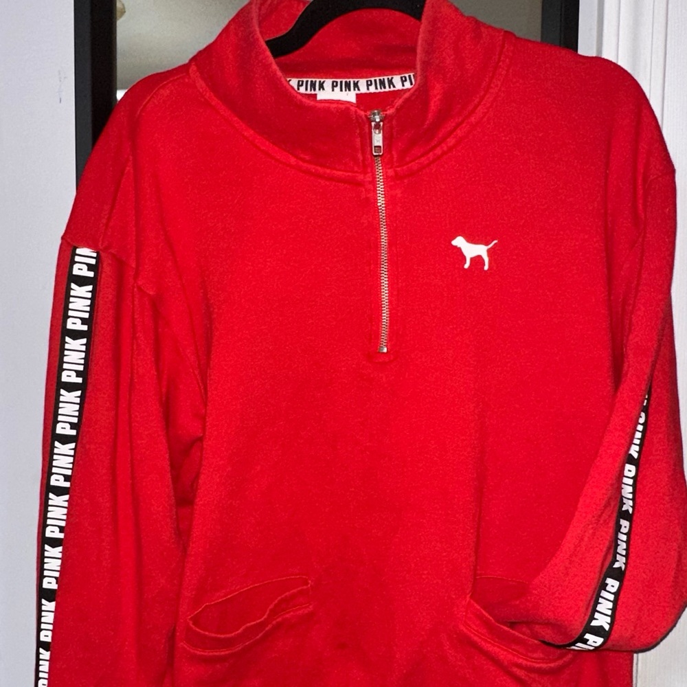 From PINK half zip pullover